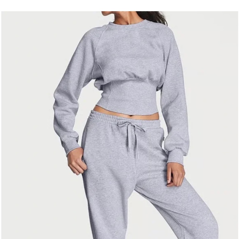 Victoria’s Secret Cotton Fleece Corset Crewneck Size M